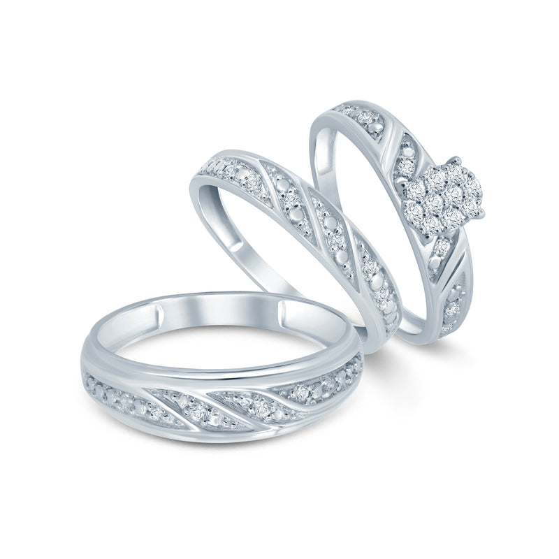 White Gold Diamond Band Ring