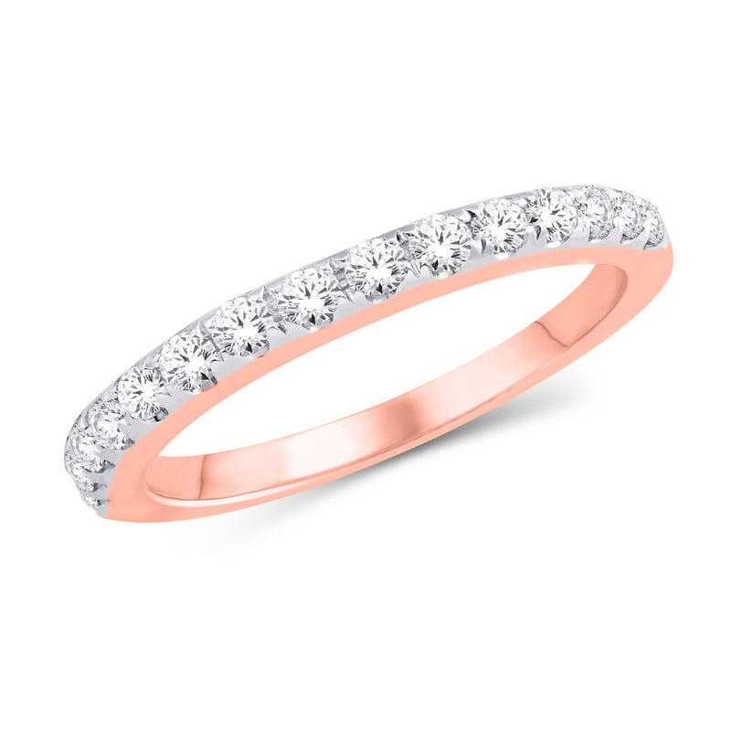 Rose Gold Diamond Band Ring
