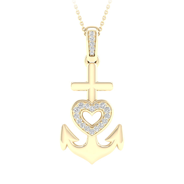 Anchor Heart Pendant