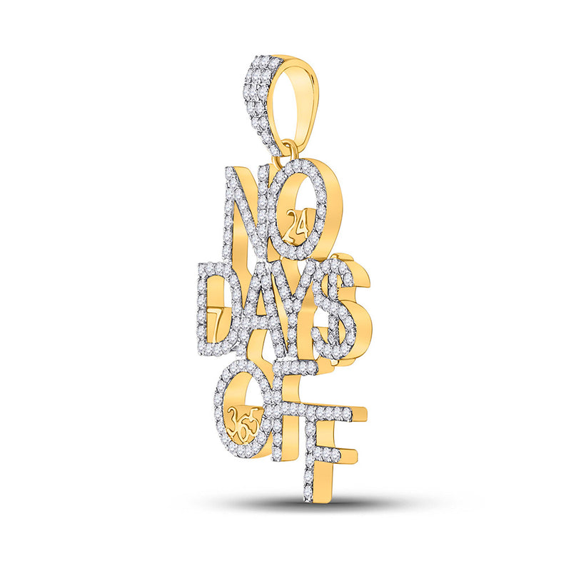 10k Yellow Gold "No Of Days" Charm Pendant - 365, 7, 24 Designs For Men & Women 5 thumbnail image
