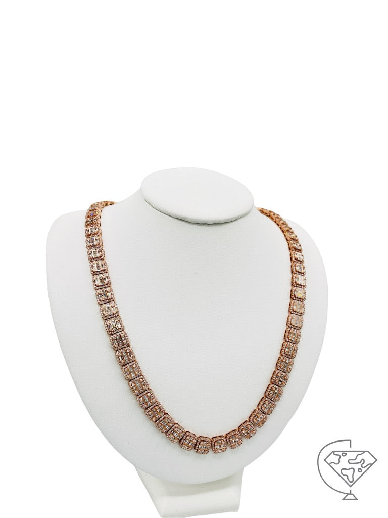 Square Baguette Diamond Chain